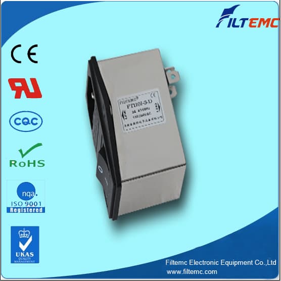 IEC socket filter with fuse and switch control_EMI filter